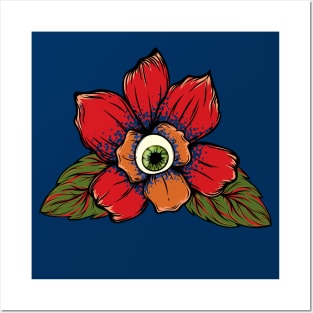 Eye Flower Posters and Art